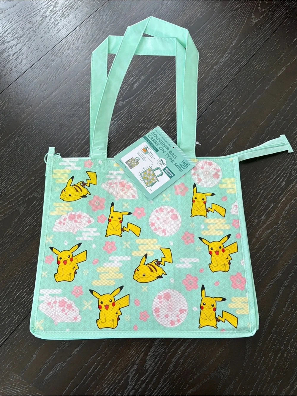Pokemon Pikachu Mint Tote Bag - Cute Print